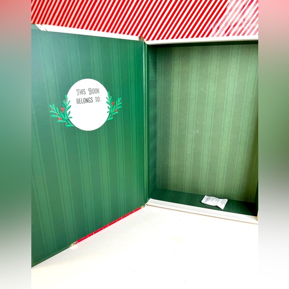 Large Christmas Santa Fake Book Box Decor Gift Holly Jolly HoHoHo Vintage Image - Picture 11 of 13